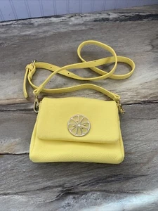 Charming Charlie Lemon Medallion Crossbody, handbag, Yellow clutch. Store Closed - Picture 1 of 7