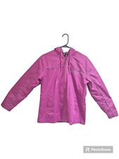 Women's Prarie Mountain Pink Yellowstone Windbreaker Size M Embroidered Hood...