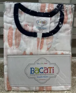 Bacati Wearable Blanket Muslin 100% Cotton Sleep Sack Size Medium (6-12) Months - Picture 1 of 4