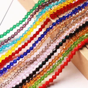 500pcs 4mm Bicone Crystal Glass Beads - Faceted Jewelry Making Supplies for DIY - Picture 1 of 32