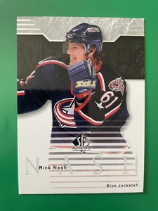2003-04 SP Authentic Blue Jackets Hockey Card #24 Rick Nash - Picture 1 of 2
