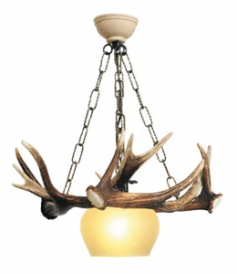 Chandelier with real deer horns. Lights: 1xE27 M: 50x50x55cm 153002 - Picture 1 of 1