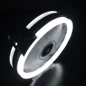 120mm PC Case Fan RGB LED Computer Cooling 4pin/3pin PWM Double Diaphragm - Bild 1 von 18