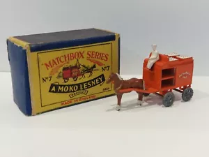 Matchbox Lesney No7 Horse Drawn Milk Float Exc Boxed - Picture 1 of 9