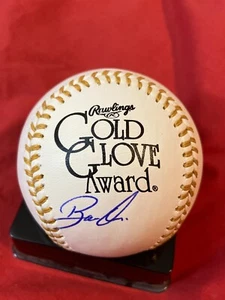 BOBBY ABREU AUTOGRAPHED SIGNED RAWLINGS GOLD GLOVE BASEBALL PHILLIES COA - Picture 1 of 3