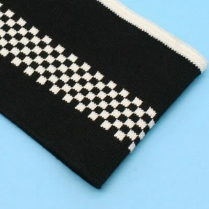 Check Stretch Cuff Rib Fabric Trim Edge Knit Leg Arms Jersey Sewing Cloth - Picture 1 of 7