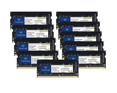 Timetec 80GB KIT(10x8GB) DDR4 3200MHz (or 2933MHz or 2666MHz) PC4-25600 Non-E... - Image 1 of 3