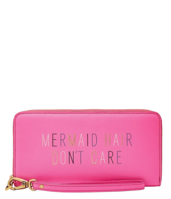 Fossil Women's Emma 7 3/4 Large Zip Clutch Wallet Mermaid Hair Don't Care 9109B - Image 1 of 3