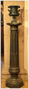 Antike Kelchkrater Vase Amphore Eisenkunstguss Hüttenamt Gleiwitz - Picture 1 of 10