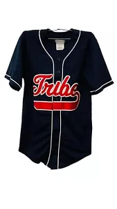 MLB CLEVELAND INDIANS "TRIBE" NAVY BLUE JERSEY SIZE L - Bild 1 von 5