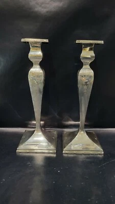 ANTIGUO CANDELABROS VINTAGE SÓLIDO ESTERLINA, 518 gramos Foto 1 de 4