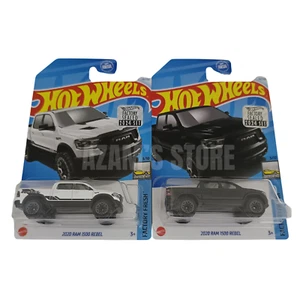 Hot Wheels 2024 Factory Sealed 2020 RAM 1500 Rebel Black Blue Factory Fresh New - Picture 1 of 3