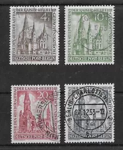 Alemania (Berlín) 1953 Fondo de la Iglesia SG.B106-B109 gato usado fino £ 275 - Imagen 1 de 2