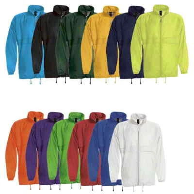 Damen und Herren Regenjacke / Windbreaker / Windjacke - Gr. S - 3XL, 12 Farben - Bild 1 von 4