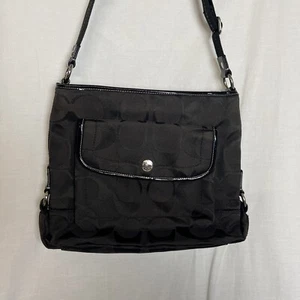 Coach Schultertasche schwarz Signature Ashley F16550 - Bild 1 von 9