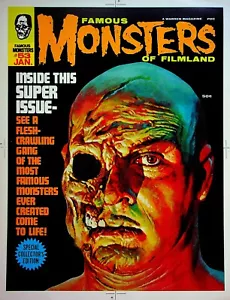Berühmte Monster von Filmland #53 Verlag Basil Gogos Cover Proof Jan 1969 #WA - Bild 1 von 2