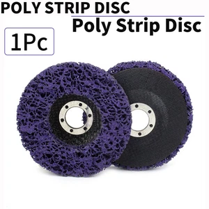 1Pc 4 Inch Coral Disc Poly Strip Abrasive Wheel For Angle Grinder Rust Removal - Picture 1 of 6