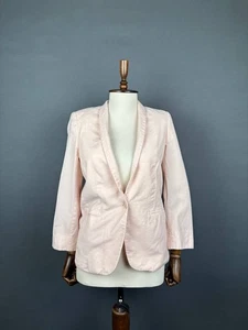 Stella McCartney Womens Blazer Size 42 Pink Lana Long Sleeve Front Button - Picture 1 of 9