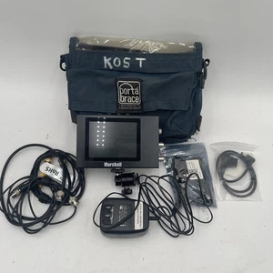 Marshall V-LCD4-PRO-LR LCD Monitor With Cables Power Supply Ports Brace Bag - Picture 1 of 9