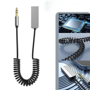 Adaptateur Récepteur BT 5.0 3.5mm Voiture AUX Audio Stéréo USB Voiture avec Câble AH - Photo 1/5