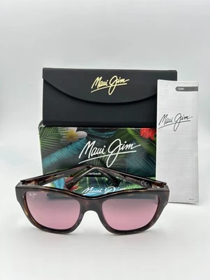 MAUI JIM Polarized Sunglasses MJ538 13D Hanapaa Purple Tortoise Maui Rose NIB - Image 1 of 4