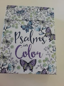 The Psalms in Color - Inspirational Scriptures Coloring Cards Bible NEW - Picture 1 of 4