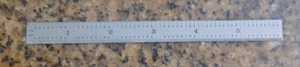 🗽6" TEMPERED STEEL SCALE/RULE MADE IN USA - Picture 1 of 5