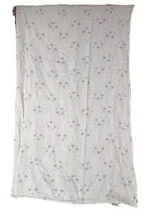 ADEN + ANAIS Cotton Muslin Dream Baby Blanket White Gray Starburst Print 40x44 - Picture 1 of 23