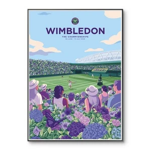 Wimbledon 2025 Poster, Wimbledon Print, Official Design, Tennis Poster, A4 print - Afbeelding 1 van 4