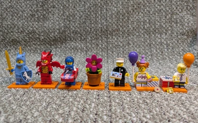 Lego Serie 18: Lote de minifiguras de fiesta (71021) - ¡Oficial de policía, dragón y más! Foto 1 de 4
