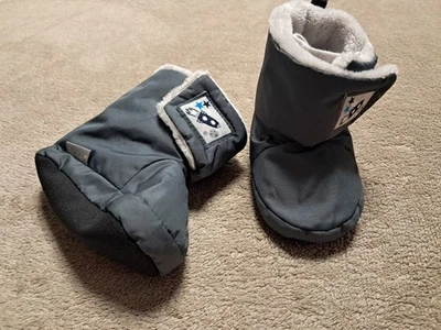Süße Baby Wagenschuhe, Winterstiefel, Thermo, Sterntaler, dunkelgrau,  Gr. 19-20 - Bild 1 von 4