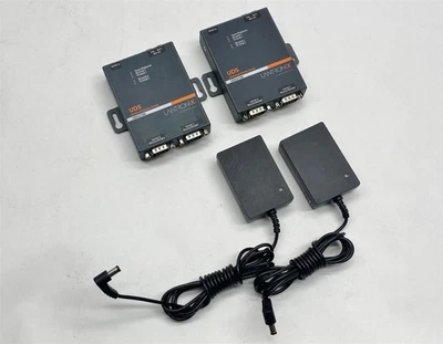 Lantronix UDS2100 Serial Ethernet 2-Port Universal Device Server Lot 2 w/PS - Image 1 of 4