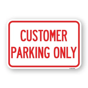 Customer Parking Only Heavy Gauge Aluminum Parking Sign Rust Proof - Picture 1 of 10