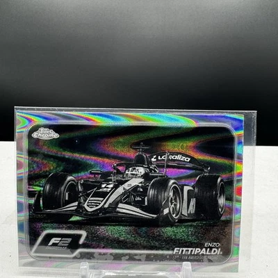 2024 Topps Chrome Formula 1 #111 Enzo Fittipaldi Black & White RayWave - Image 1 of 2