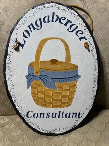 Willkommen Harz Plakette "Longaberger Berater" - 14,0 Zoll hoch - Bild 1 von 10