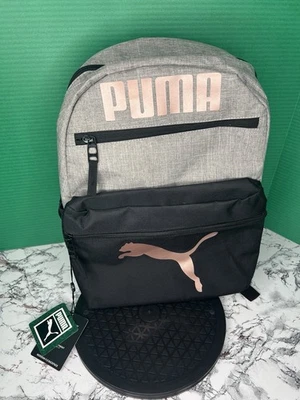 Mochila PUMA Meridian 4.0 Gris Rosa Dorado Laptop Escuela Bolsa de Viaje Nueva con Etiquetas Foto 1 de 4