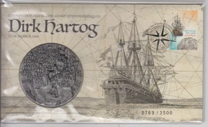 Medal 2016 Australia 400th Hartog Anniversary PNC with relevant stamp FDC, nice - Picture 1 of 2