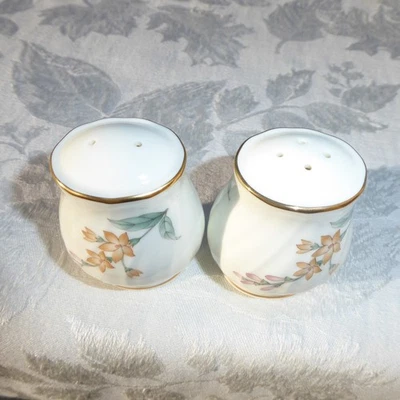 JUEGO COCTELERA DE SAL Y PIMIENTA PORCELANA HUESO HUECO NORITAKE NUNCA USADO COMO NUEVO Foto 1 de 4