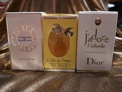 J'adore + L'INSTANT DE GUERLAIN + L'Air du Temps * seltene Duft-Miniaturen - Bild 1 von 4