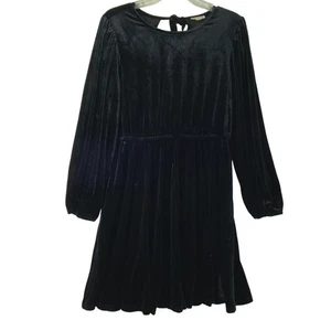 Jodifl Black Velvet Dress Womens Medium Goth Dark Fairy Balloon Sleeve Party - Picture 1 of 18