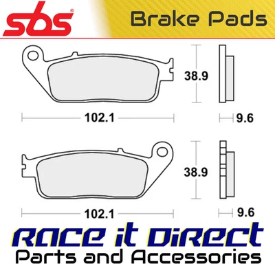 Pastillas de freno trasero para TRIUMPH TIGER 955 2003-2006 SBS Foto 1 de 4