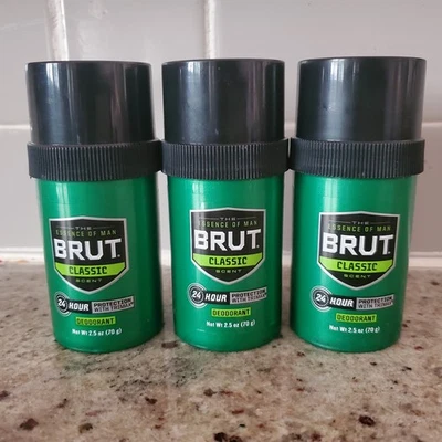 Desodorante BL Brut 2,7 oz redondo sólido * PAQUETE DE TRES* Foto 1 de 4