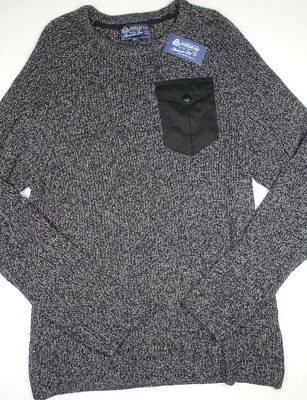 Suéter Pullover AMERICAN RAG Negro Bolsillo Manga Larga Cuello Redondo NUEVO XL Foto 1 de 3