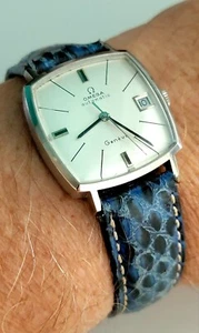 OMEGA GENEVE AUTOMATIC 162 010 SQUARE CAL.565 24 JEWELS DATE MEN'S Watch - Picture 1 of 15