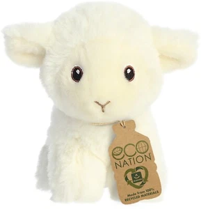 Aurora - Eco Nation - 5" Mini Lamb Responsibly Made Stuffed Animal - Picture 1 of 5