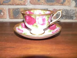 Vintage Royal Albert Heavy Gold Mother's Day Bone China Tea Cup & Saucer England - Picture 1 of 9