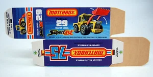 Matchbox Lesney Superfast 29C Traktorschaufel ausgeklappte Box - Bild 1 von 2