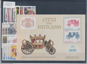 1985 Vaticano,Francobolli nuovi, Annata completa 16 valori + 1 Foglietto + 1 Lib - Imagen 1 de 1