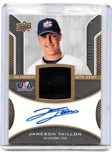 JAMESON TAILLON 2009 UPPER DECK USA GAME USED JERSEY,&CERTIFIED ROOKIE AUTOGRAPH - Picture 1 of 1