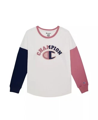 Camiseta Champion TERRACOTA ROSA Niñas Grandes Bloque de Color, EE. UU. Grande (14) Foto 1 de 3